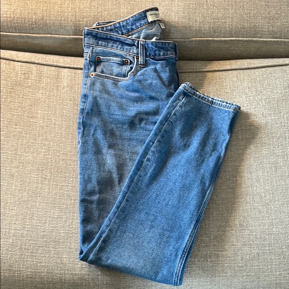 Abercrombie & Fitch Blue Skinny Jeans with Vintage Look